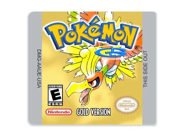Pokémon Gold Custom Replacement Label (Game Boy Color)