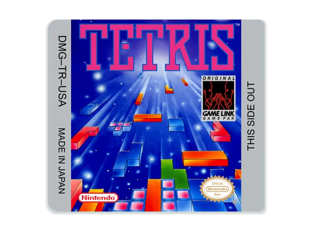 Tetris Custom Replacement Label (Game Boy)