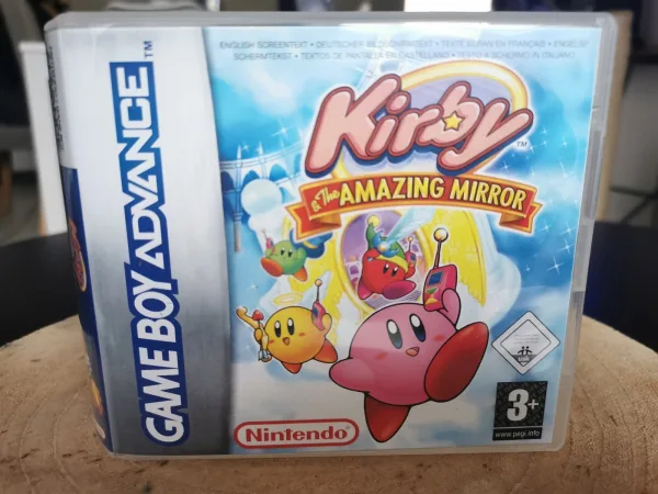 Kirby & The Amazing Mirror GBA Replacement Case – main photo