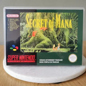 Secret of Mana SNES Replacement Case – main photo