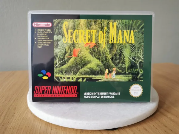Secret of Mana SNES Replacement Case – main photo