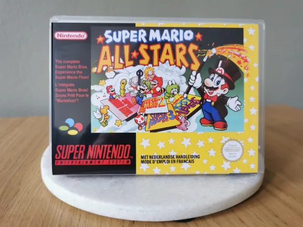 Super Mario All-Stars SNES Replacement Case – main photo