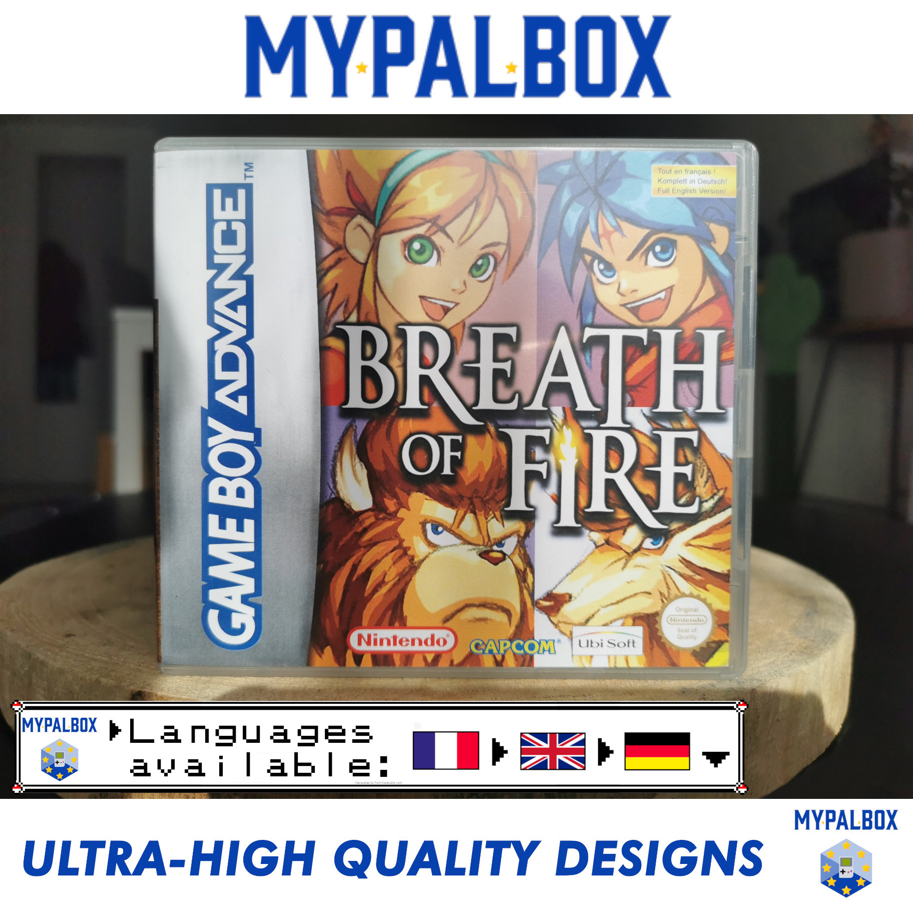 Breath of Fire GBA Replacement Case, view 9