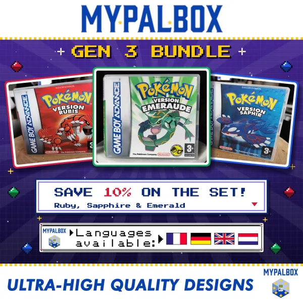 Pokémon Ruby, Sapphire, Emerald GBA Case Bundle – main photo