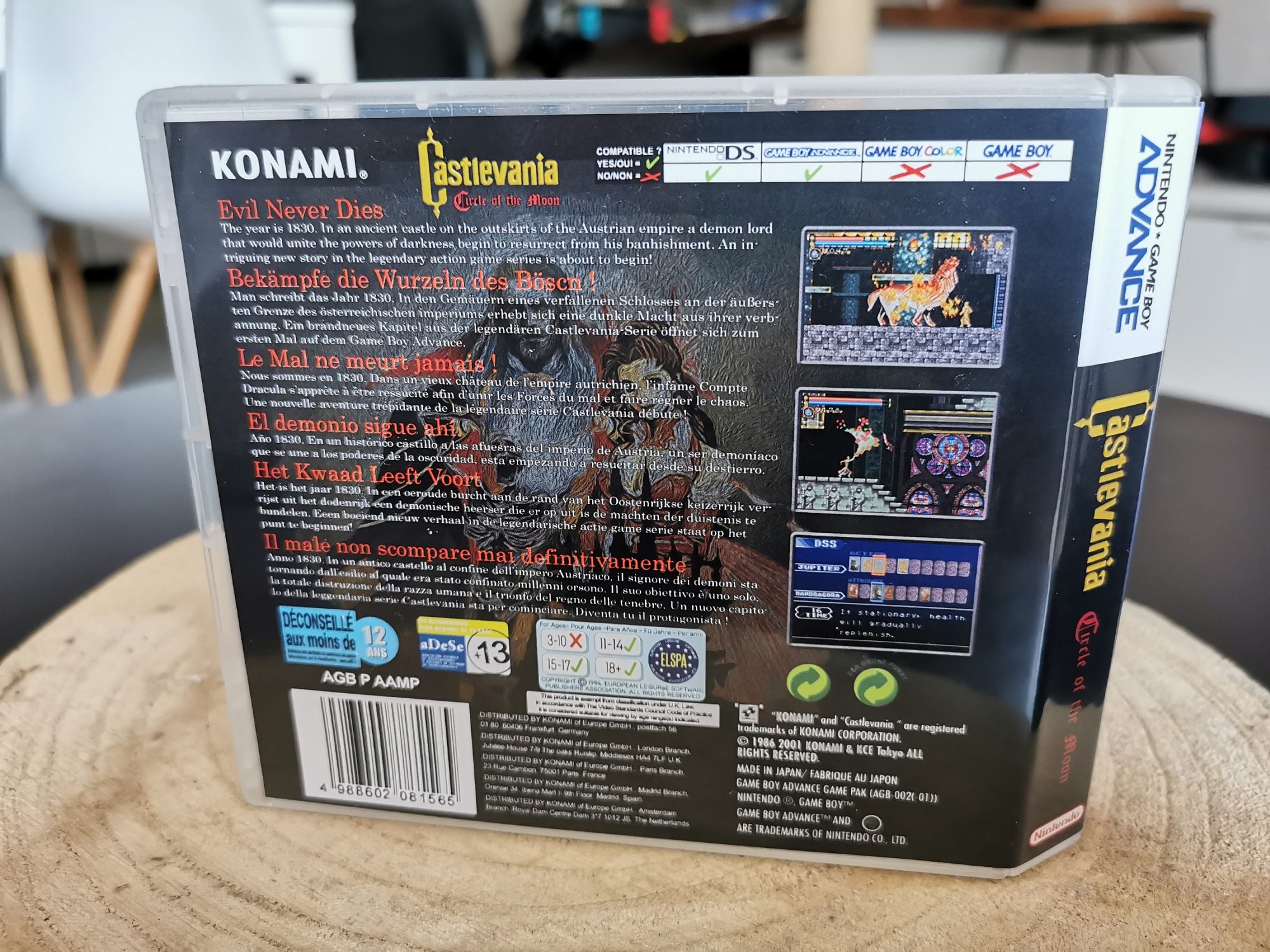 Castlevania: Circle of the Moon GBA Replacement Case, view 3