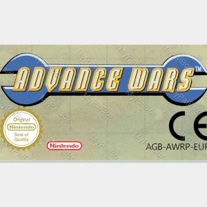 Advance Wars GBA Replacement Label – main photo