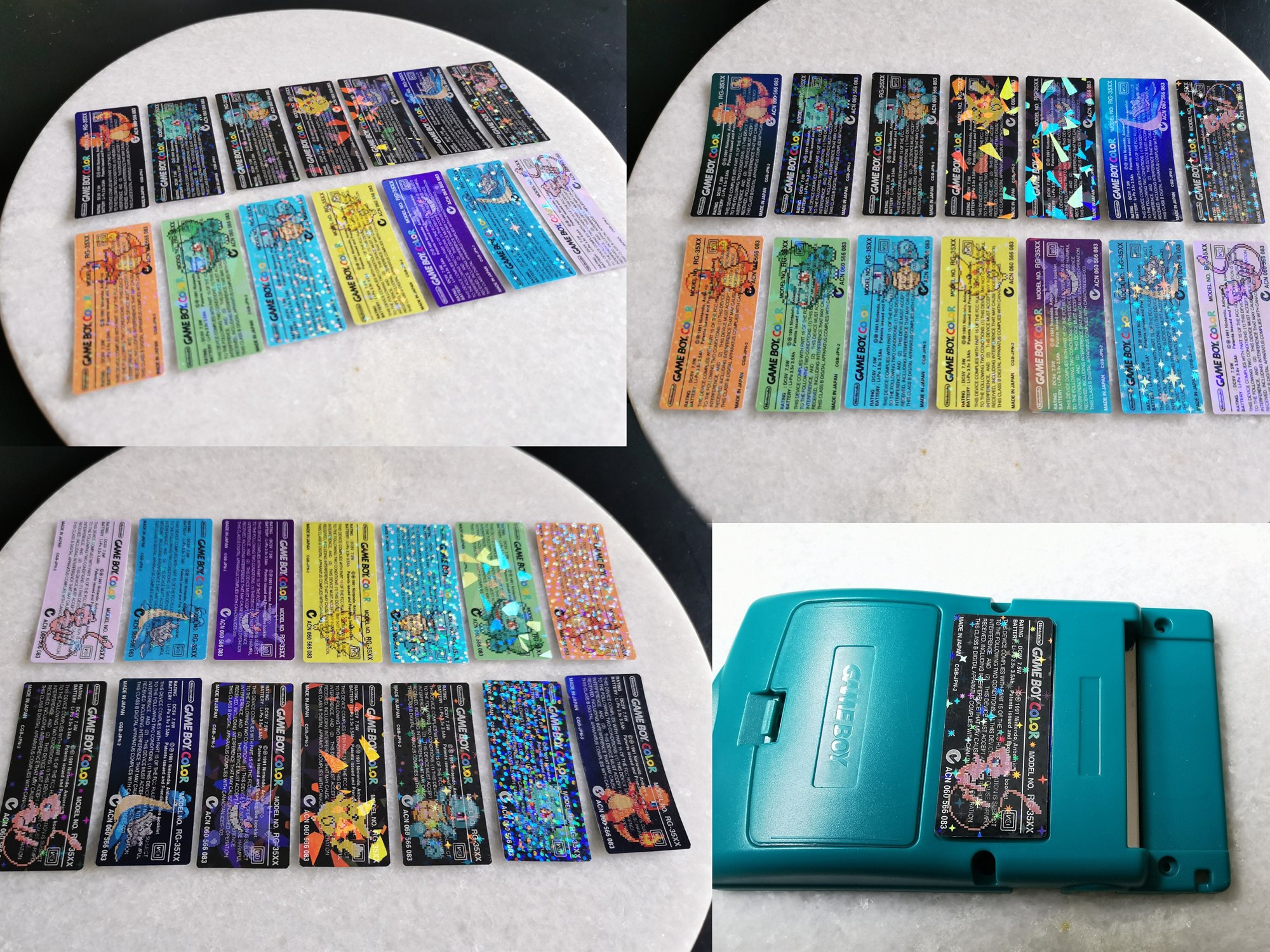 GBC Back Label Pokémon Holo (Gen 1), view 2