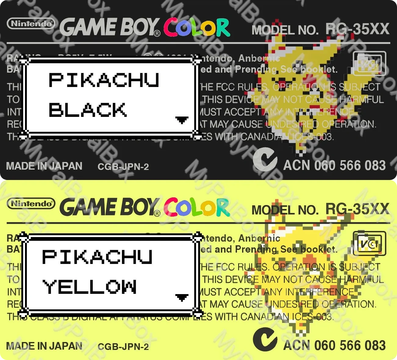 GBC Back Label Pokémon Holo (Gen 1), view 7