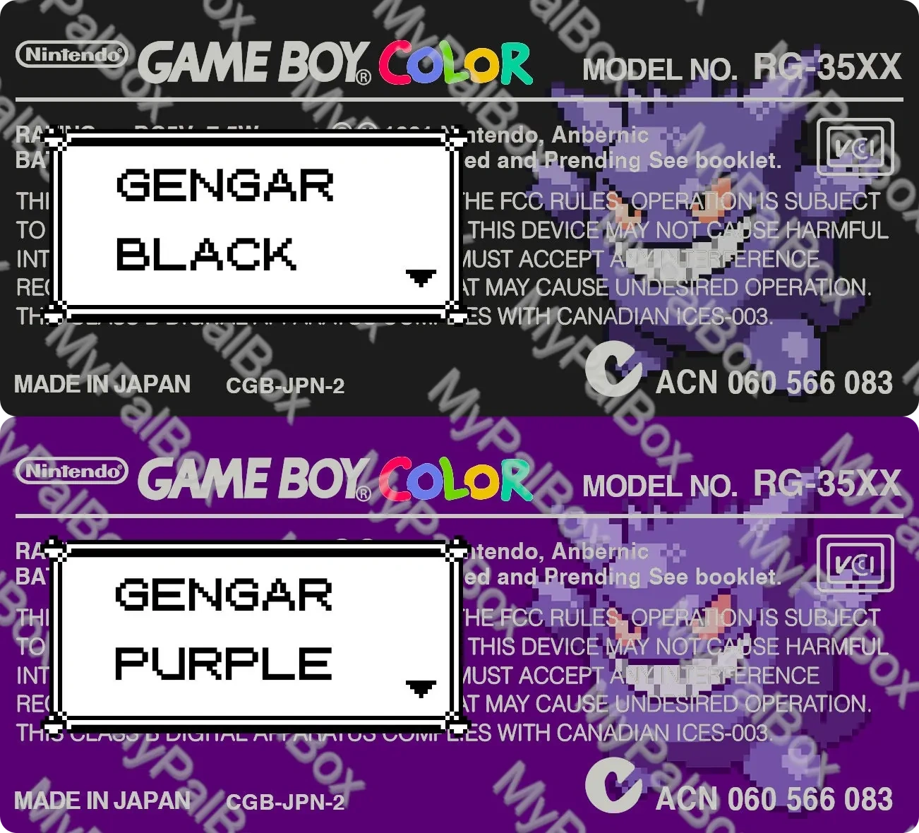 GBC Back Label Pokémon Holo (Gen 1), view 8