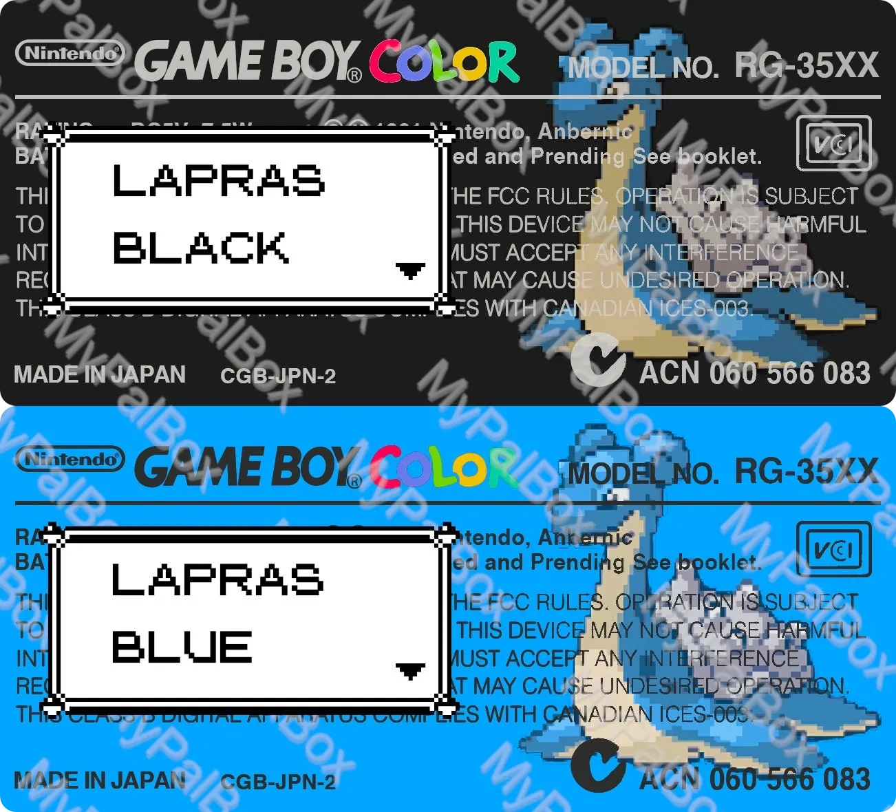 GBC Back Label Pokémon Holo (Gen 1), view 9