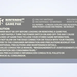 N64 Cartridge Back Label – main photo