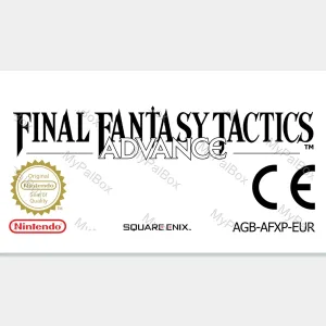 Final Fantasy Tactics Advance GBA Replacement Label – main photo