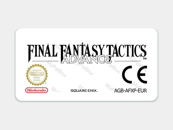 Final Fantasy Tactics Advance GBA Replacement Label – main photo