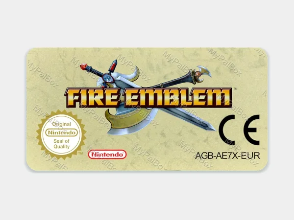 Fire Emblem GBA Replacement Label – main photo