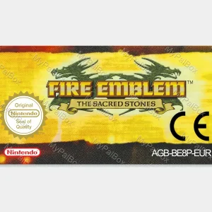 Fire Emblem: The Sacred Stones GBA Replacement Label – main photo