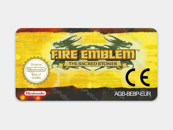 Fire Emblem: The Sacred Stones GBA Replacement Label – main photo