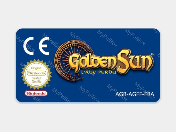 Golden Sun: The Lost Age GBA Replacement Label – main photo