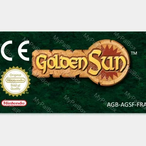 Golden Sun GBA Replacement Label – main photo