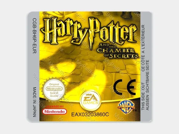 Harry Potter and the Chamber of Secrets GBC Replacement Label – main photo