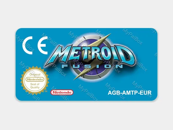 Metroid Fusion GBA Replacement Label – main photo