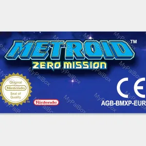 Metroid: Zero Mission GBA Replacement Label – main photo