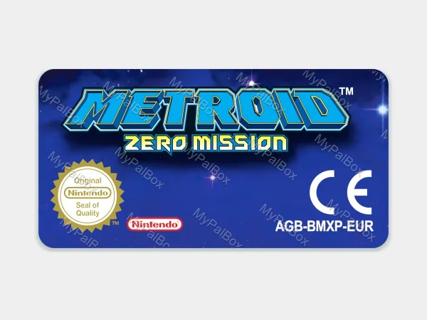 Metroid: Zero Mission GBA Replacement Label – main photo
