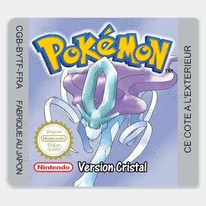 Pokémon Crystal GBC Replacement Label – main photo