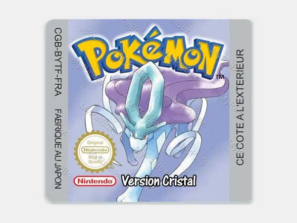 Pokémon Crystal GBC Replacement Label – main photo