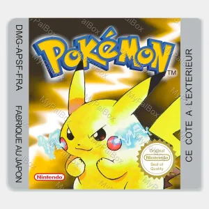 Pokémon Yellow GB Replacement Label – main photo