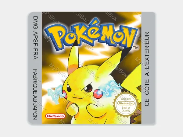 Pokémon Yellow GB Replacement Label – main photo