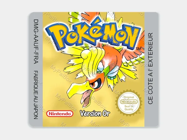Pokémon Gold GBC Replacement Label – main photo