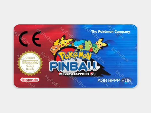 Pokémon Pinball: Ruby & Sapphire GBA Replacement Label – main photo