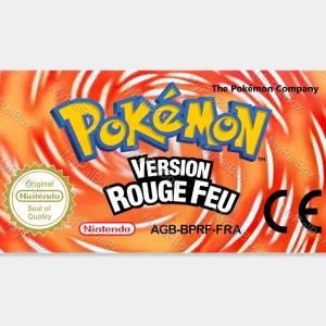 Pokémon FireRed GBA Replacement Label – main photo