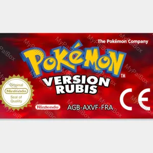 Pokémon Ruby GBA Replacement Label – main photo