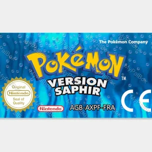 Pokémon Sapphire GBA Replacement Label – main photo