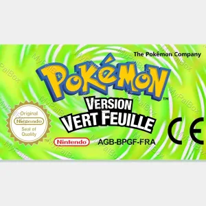 Pokémon LeafGreen GBA Replacement Label – main photo