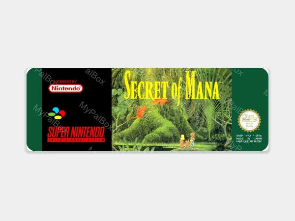 Secret of Mana SNES Replacement Label – main photo