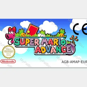Super Mario Advance GBA Replacement Label – main photo