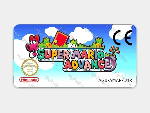Super Mario Advance GBA Replacement Label – main photo