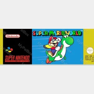 Super Mario World SNES Replacement Label – main photo