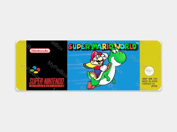 Super Mario World SNES Replacement Label – main photo
