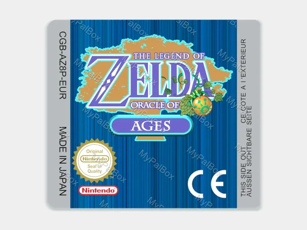 The Legend of Zelda: Oracle of Ages GBC Replacement Label – main photo