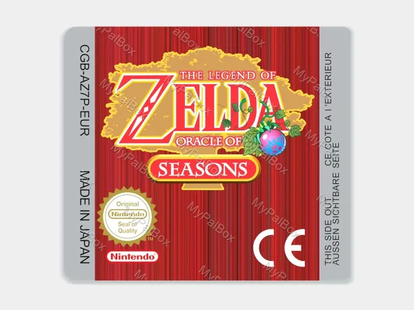 The Legend of Zelda: Oracle of Seasons GBC Replacement Label – main photo
