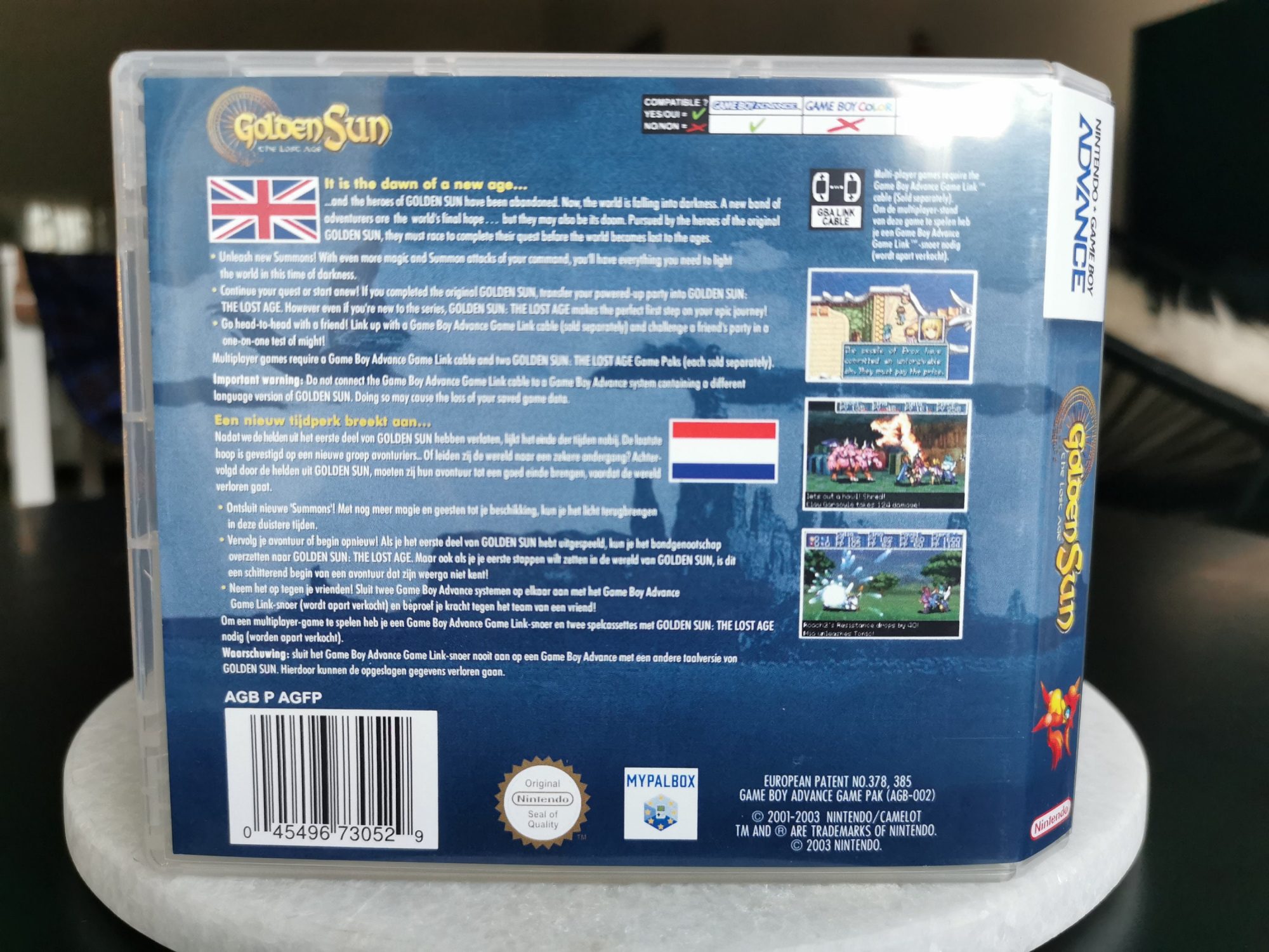 Golden Sun: The Lost Age GBA Replacement Case, view 3