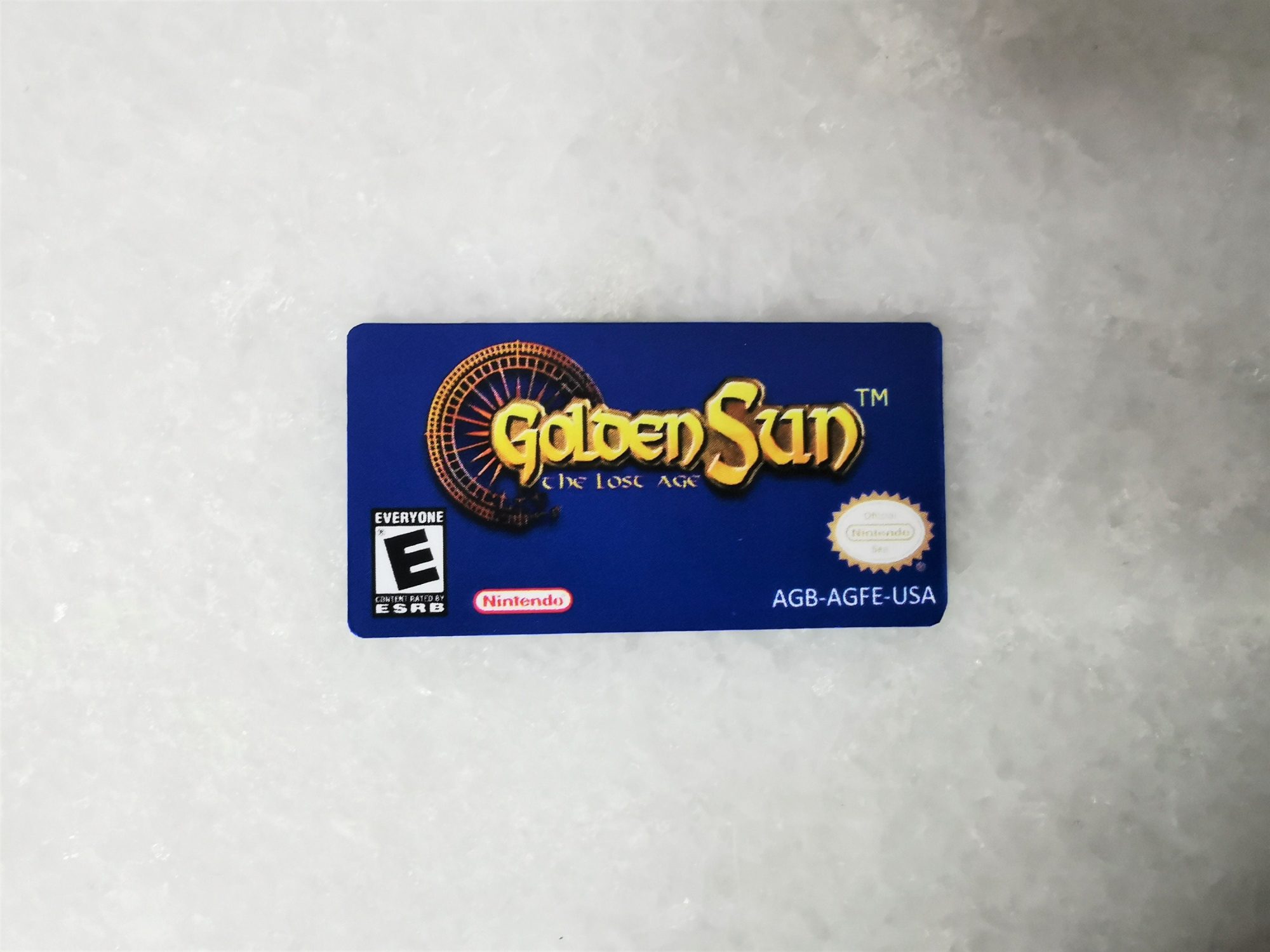 Golden Sun: The Lost Age GBA Replacement Label, view 2