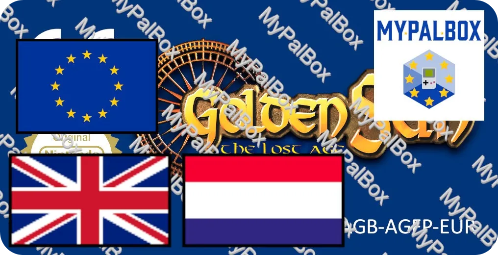 Golden Sun: The Lost Age GBA Replacement Label, English / Dutch (UK/NL) version