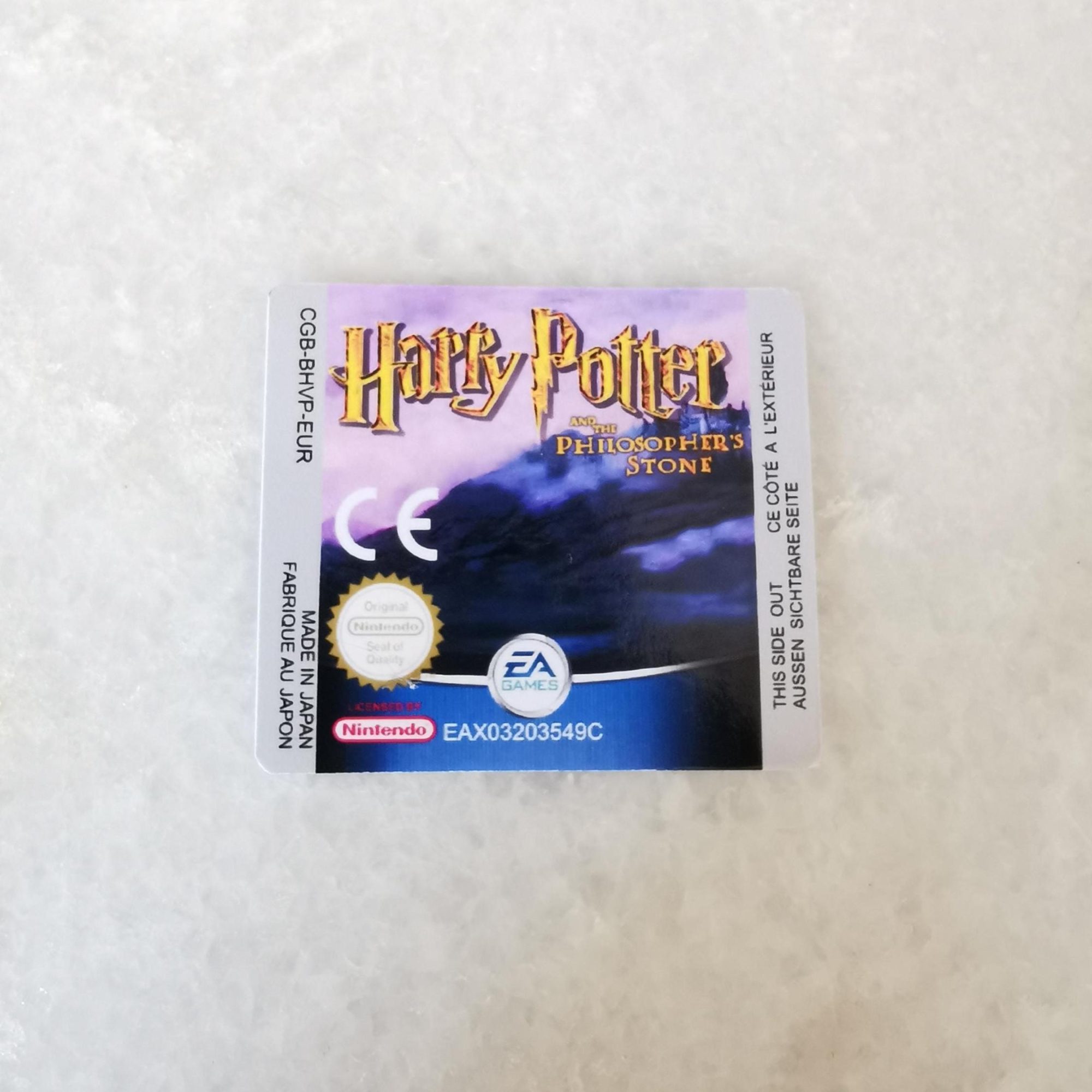Harry Potter and the Philosopher's Stone GBC Replacement Label, view 2