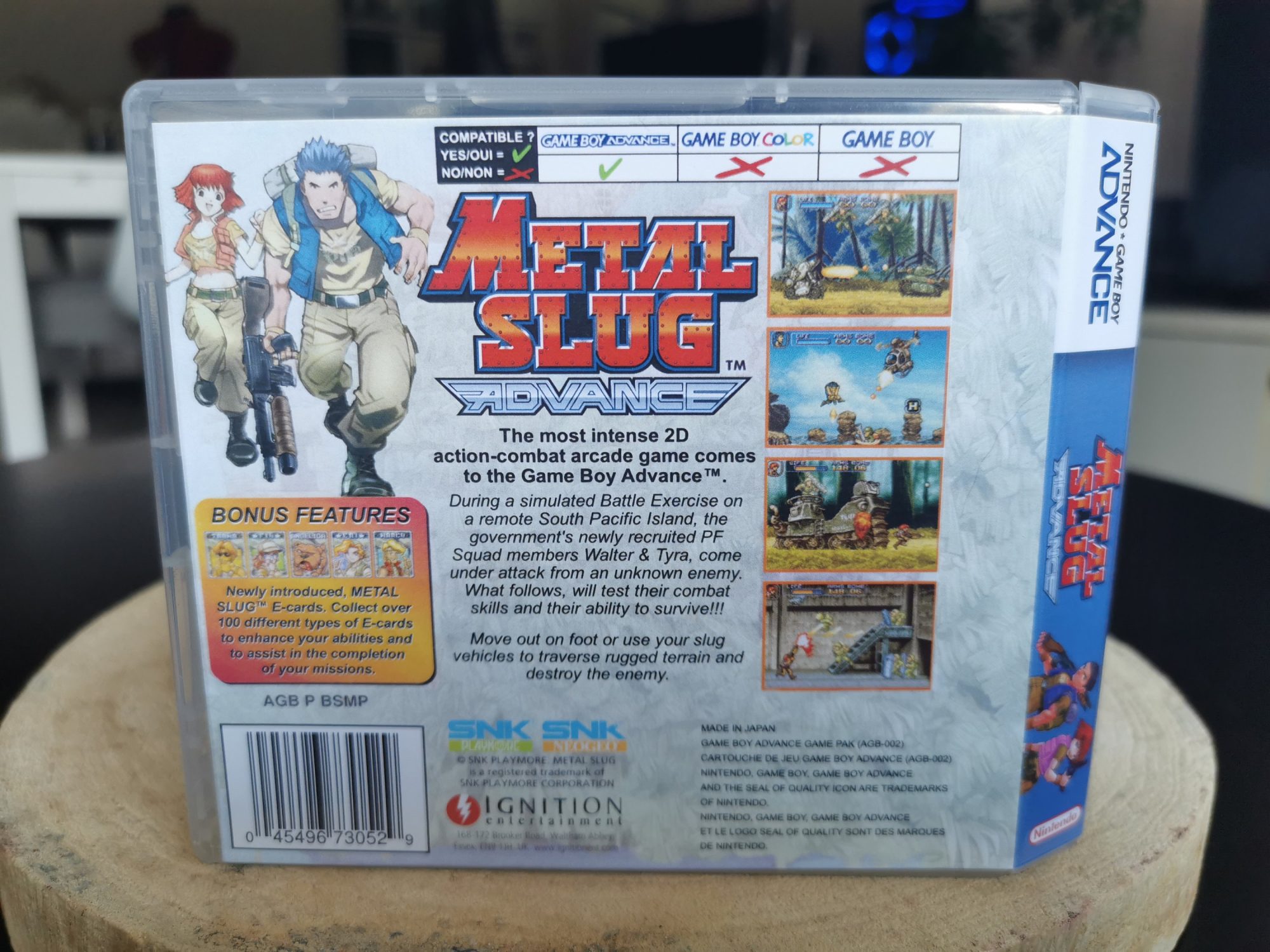 Metal Slug Advance GBA Replacement Case, English (UK) version