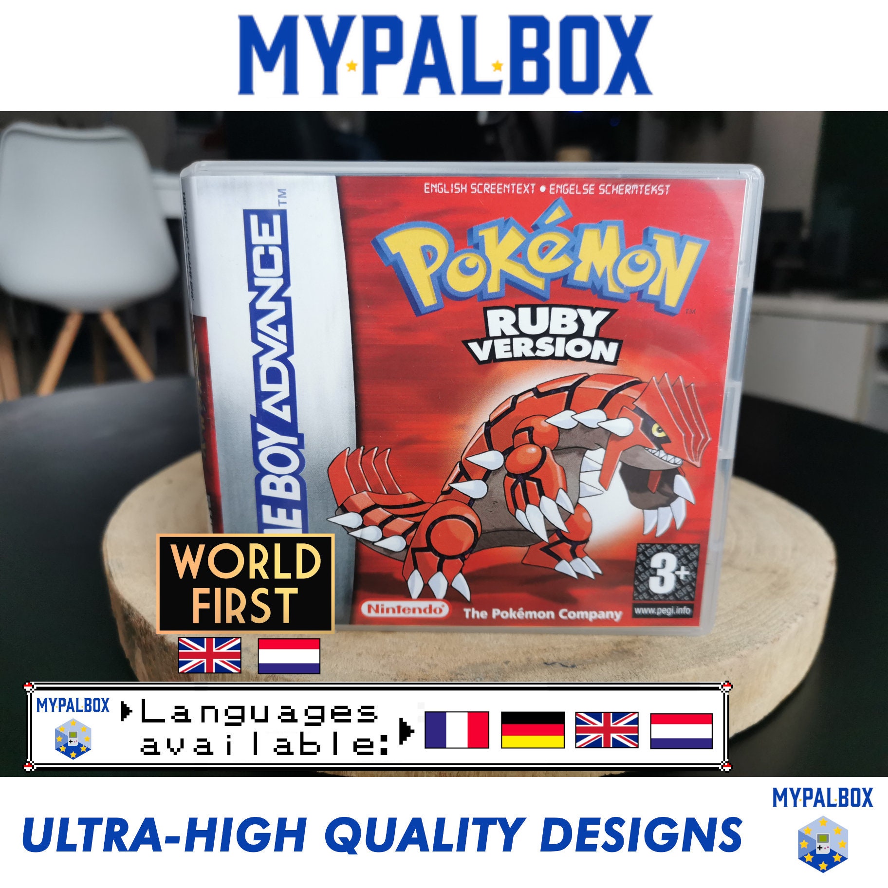 Pokémon Ruby GBA Replacement Case, view 11