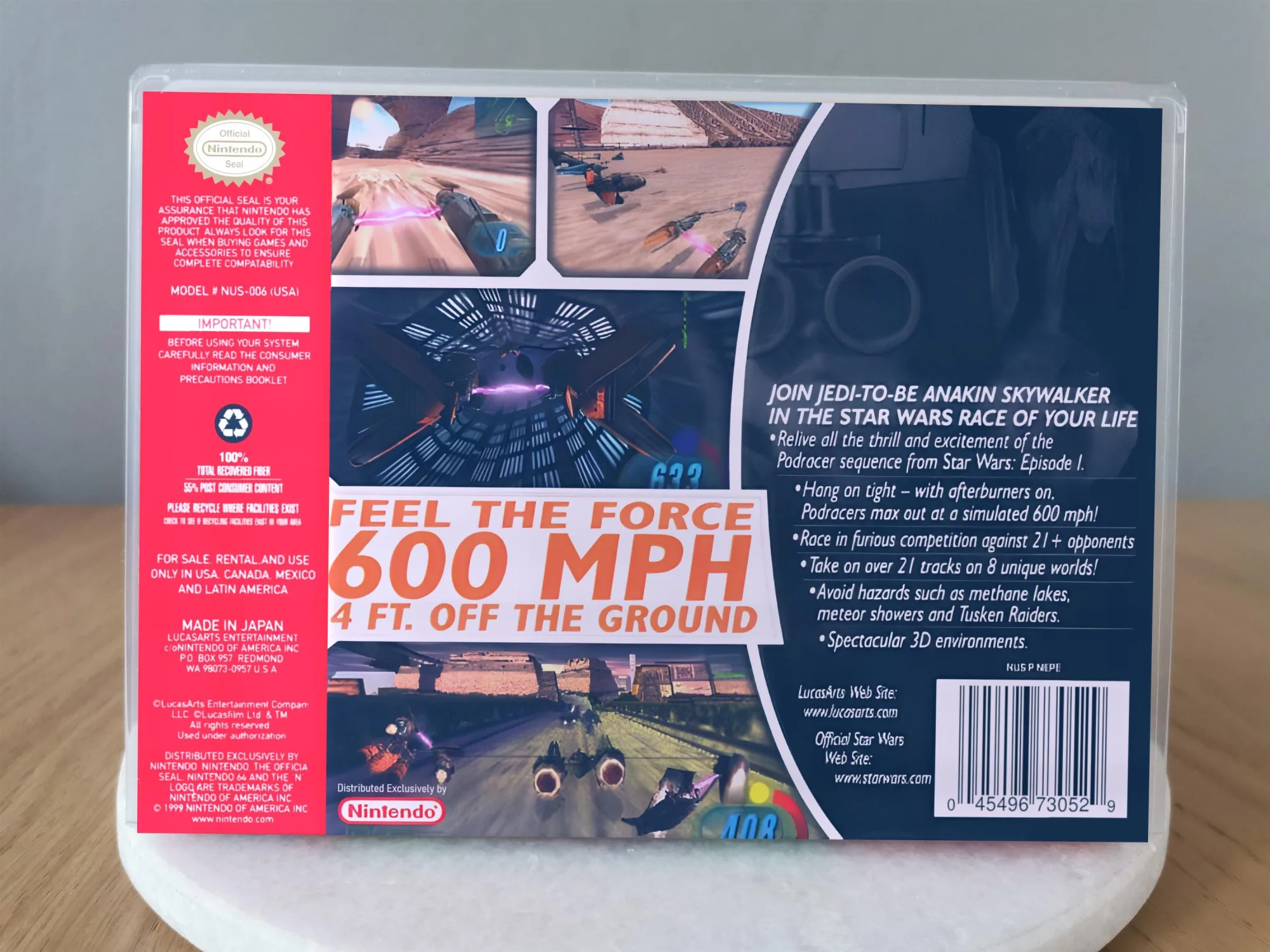 Star Wars Episode I Racer N64 Replacement Case, view 3